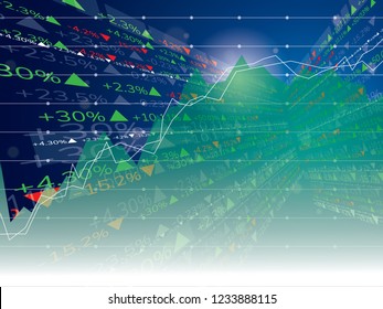 Stock market Background vector illustration. vector Forex or commodity charts, on abstract background. 