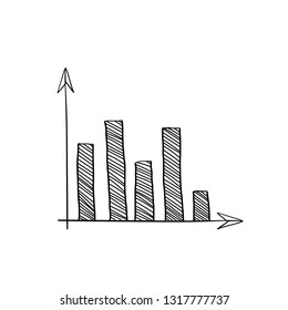 Vector gráfico de barras del mercado bursátil