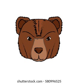 Stock market bear icon vector illustration graphic design