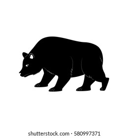 Stock market bear icon vector illustration graphic design