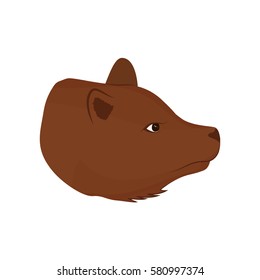 Stock market bear icon vector illustration graphic design