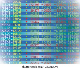 Stock Market board blue,vector