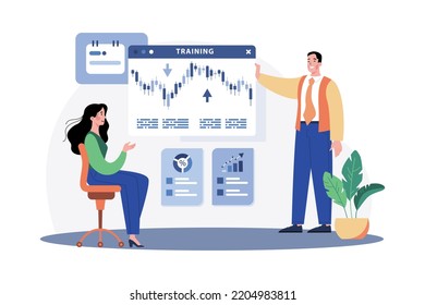 Stock Market Bubble Illustration Concept On White Background