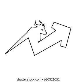 Stock market bull symbol