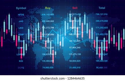 Stock market business vector.Investment concept 