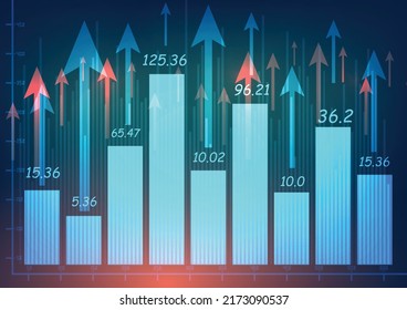 Stock Market Stock Chart Background Abstract Concept For Stock Trading And Financial Markets