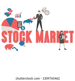 Stock market concept