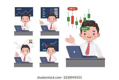 Stock market concept with people