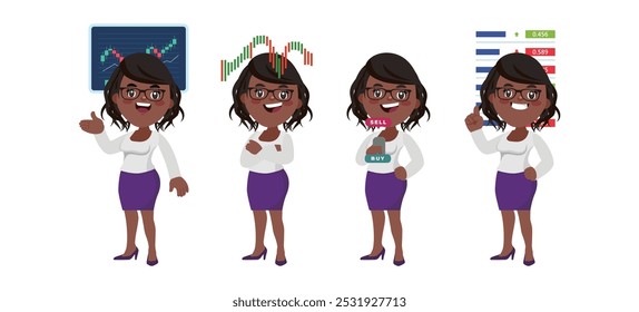 Stock market concept with people