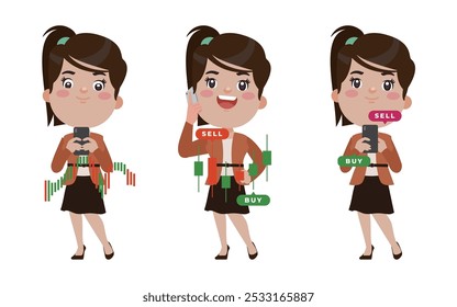 Stock market concept with people