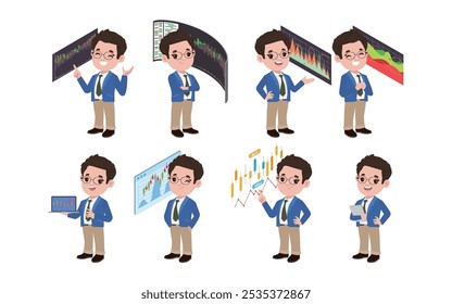 Stock market concept with people