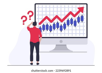 Stock Market Confusion Vectorart Illustration