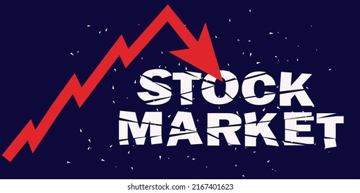 Stock Market Crash Concept Rsulting In Economic And Financial Crisis