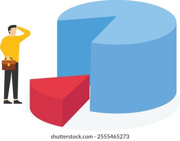 Stock market crash, investor sell in financial crisis, falling down graph, dollar money fall, loan and debt, financial trap, Vector illustration design concept in postcard template


