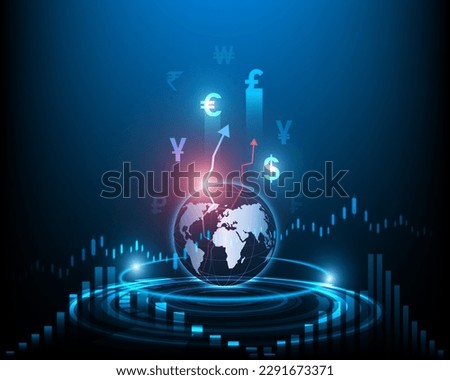 stock market. Currency exchange. financial network