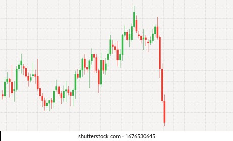 Stock market decline vector illustration. Stock market quotes decline concept. Graph illustrating the collapse of the financial market.
 svg