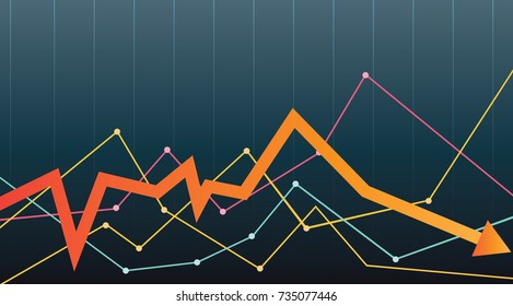 Stock market diagram