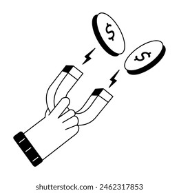 Stock Market Doodle Mini Illustrations
