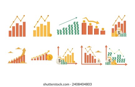 Stock Market Element 3D Set