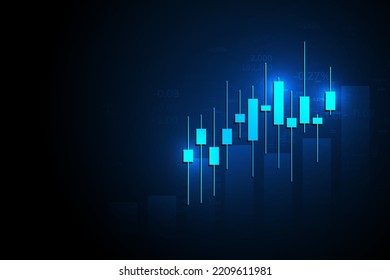 Stock market and exchange. Bullish point, Trend of graph.Graph chart of stock market investment world trading. Stock market data. Vector illustration