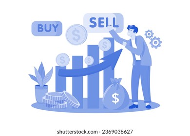 The stock market facilitates buying and selling shares