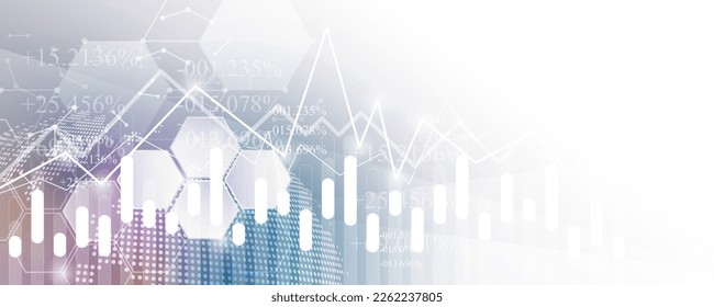 imagen de fondo abstracta del concepto de gráfico financiero del mercado de valores