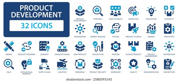 Stock market flat icons collection. Stock exchange, financial goal, bear market, investment, stocks sign set.
