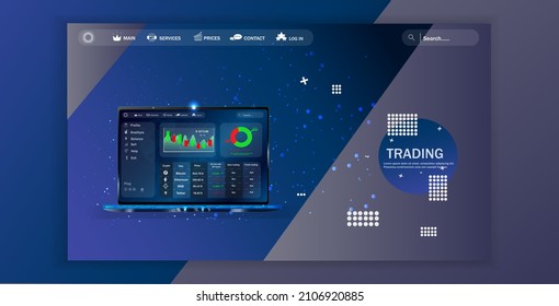 Stock Market Forex chart. Smart investment technology, global financial investment network economic trends. Online statistics and mobile application for work, trading, UI, UX, trend analysis.