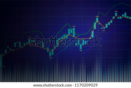 Stock Market Forex Trading Chart Indicator Stock Vector Royalty - 