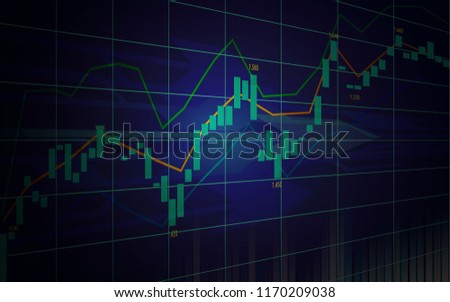 Stock Market Forex Trading Chart Indicator Stock Vector Royalty - 