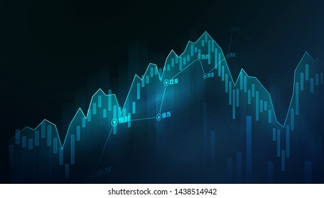 Stock Market Forex Trading Graph Graphic Stock Vector (Royalty Free ...