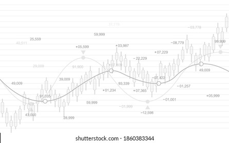 Stock market or forex trading graph in futuristic concept for financial investment or economic trends business idea. Financial trade concept. Stock market and exchange Candle stick graph chart vector