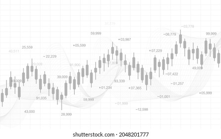 Stock market or forex trading graph in futuristic concept for financial investment or economic trends business idea. Financial trade concept. Stock market and exchange Candle stick graph chart vector