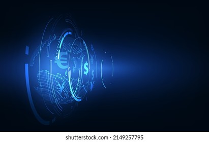 Stock market or forex trading graph in graphic concept suitable for financial investment or Economic trends business idea and all art work design.