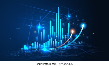 Stock Market Forex Trading Graph Graphic Stock Vector (Royalty Free ...