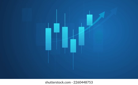 Stock market or forex trading graph in graphic concept suitable for financial investment or Economic trends business idea and all art work design