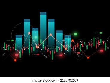 
Stock Market Graph Abstract Pattern Background Image