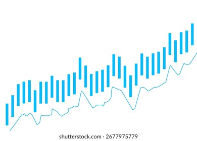 Fondo del gráfico del mercado de valores. Anuncio Abstractas de Negocios y Finanzas. Fondo de pantalla. Ilustración vectorial