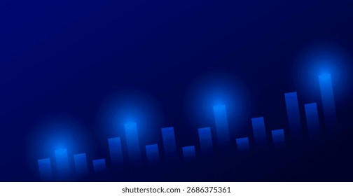 Fondo del gráfico del mercado de valores. Anuncio Abstractas de Negocios y Finanzas. Fondo de pantalla. Ilustración vectorial
