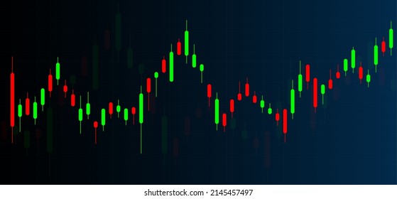 Stockmarkt-Graphen-Hintergrund. Konzept der Unternehmensinvestition. Börsenhandel