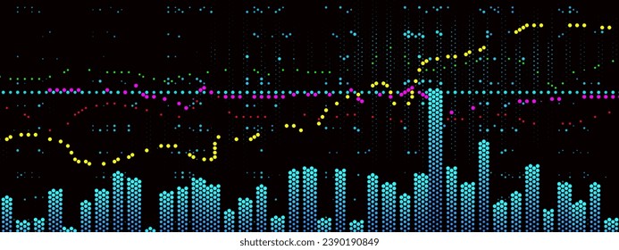 Stock market graph background. Concept of business investment
