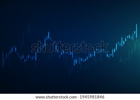 Stock market graph background. Concept of business investment. Stock future trading