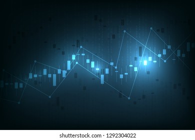 Stock Market Graph Forex Trading Chart Stock Vector (Royalty Free ...