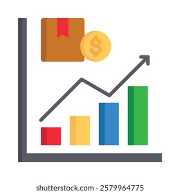 Stock Market Icon Element For Design