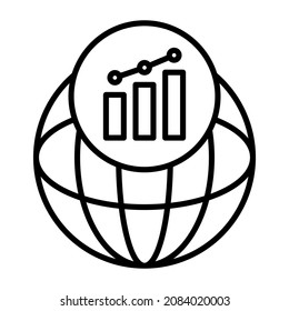 Stock Market icon vector image. Can also be used for web apps, mobile apps and print media.