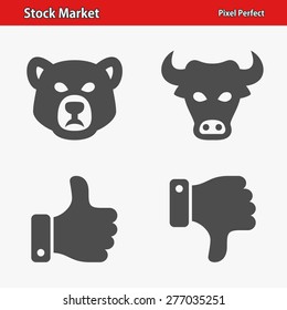 Stock Market Icons. Professional, pixel perfect icons optimized for both large and small resolutions. EPS 8 format. Designed at 32 x 32 pixels.