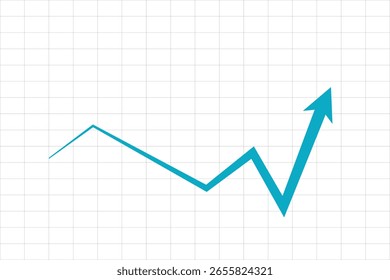 Ilustração do mercado de ações, ilustração do vetor plano sobre o tema do negócio