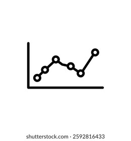 Stock Market Index Icon – Flat Design Representing Market Trends, Financial Indicators, and Investment Analysis