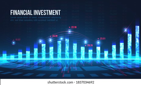 stock market indicators graphic concept suitable for stock market, forex, financial investment or Economic webpage, banner, presentation, Vector illustration