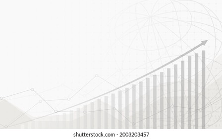 Stock market investment trading graph in graphic concept suitable for financial investment or Economic trends business idea. Vector design.